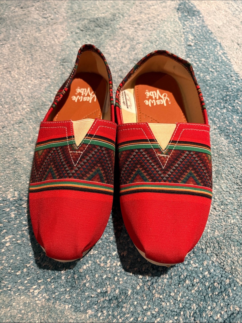 Yes We Vibe Flat Shoes, Sz 6.5.